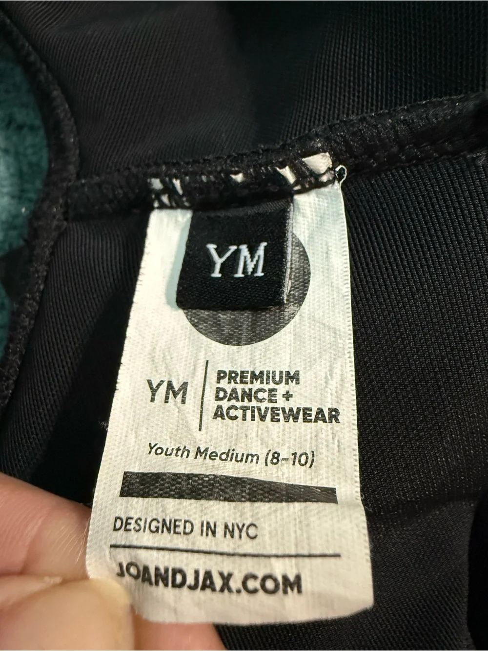 Jo and Jax Black Dance Leotard Youth Medium YM 8-10